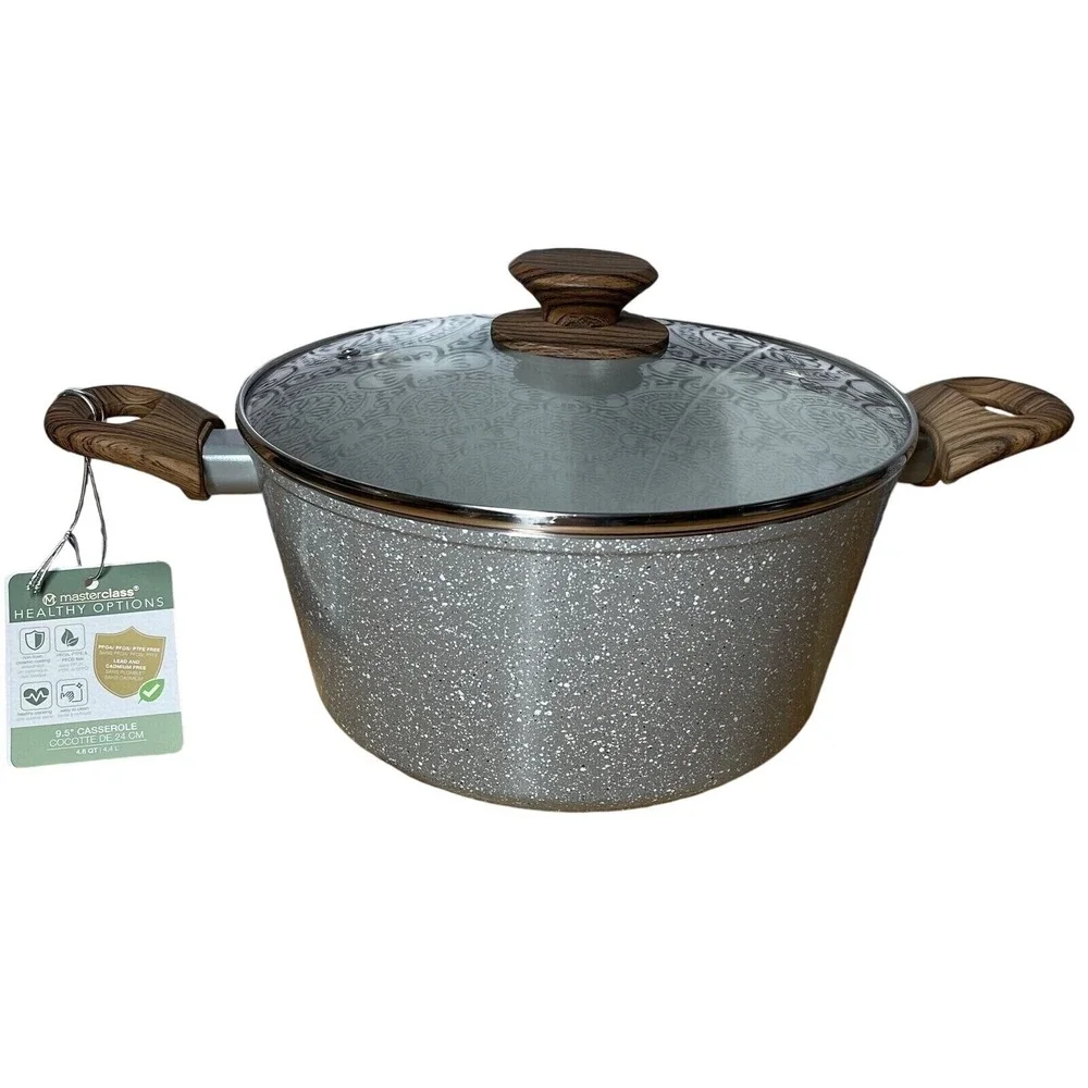 Master Class Healthy Options Non-Stick Casserole Pot With Lid 9.5